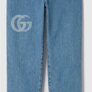 Gucci Light Blue Straight Leg Jeans